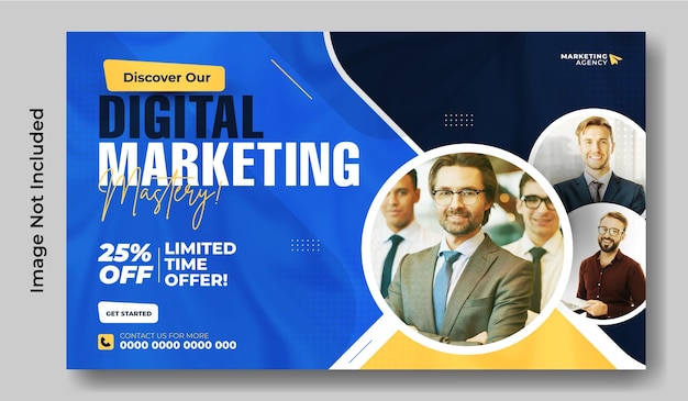 Digital marketing web banner template