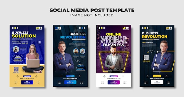 Digital Marrketing And Live Webinar Social Media Instagram Story, Flyer And Banner Template