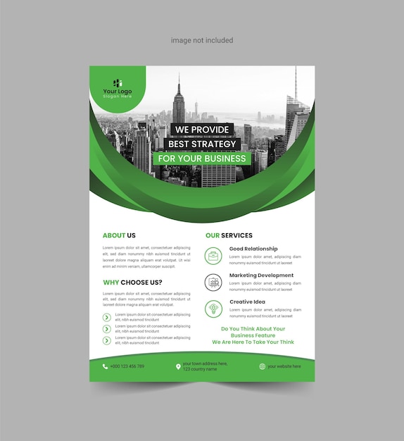 Digital Modern Business Flyer Design Template with Multipurpose Use