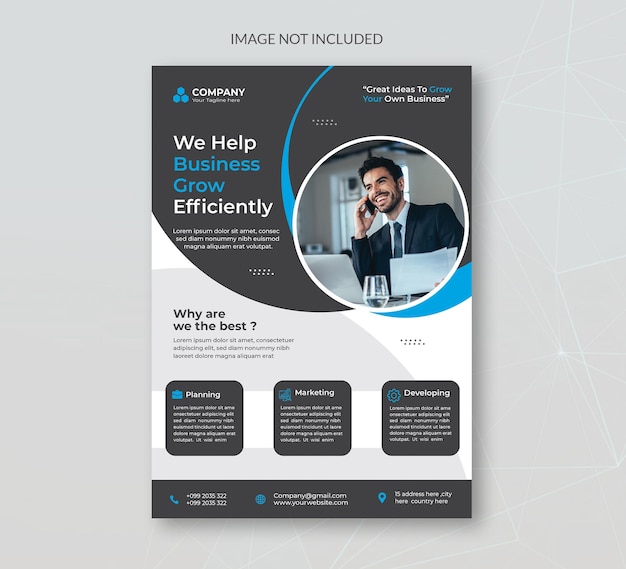 Digital Modern business flyer template