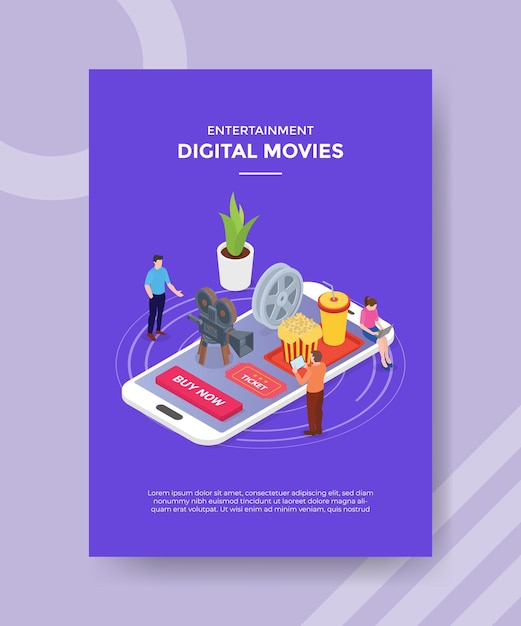 Digital movies concept  