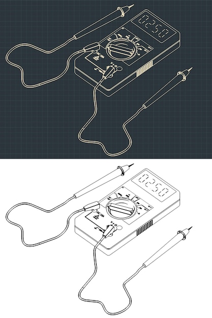 Digital multimeter drawings