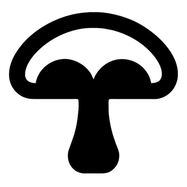 Vector digital mushroom logo