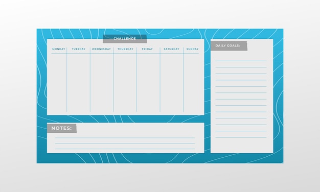 Digital planner template for every day