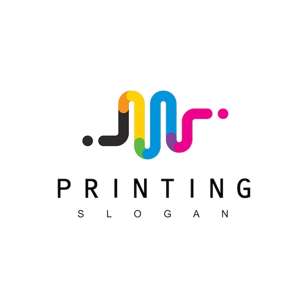 Digital Print Logo Design Template