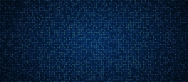 Digital technology background. Digital data dot blue pattern pixel background