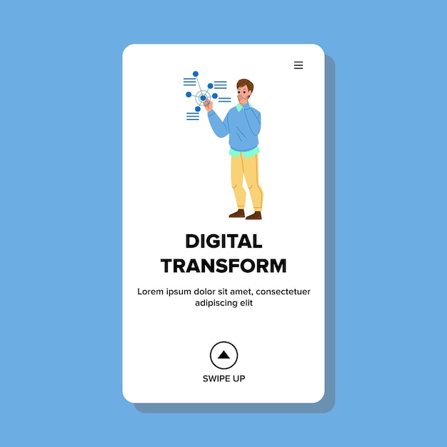 Digital transform vector