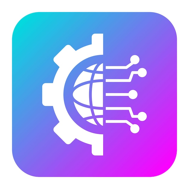 Digital Transformation vector icon Can be used for No Code iconset