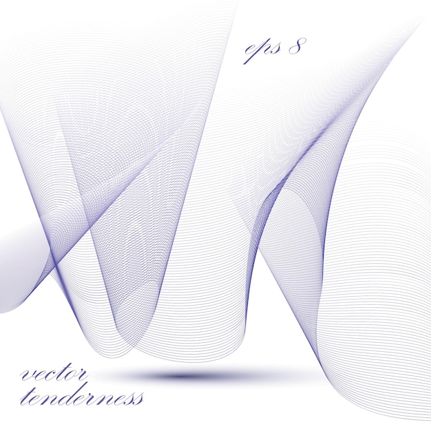 Dimensional motif elegant flowing curves, passion background in motion, light romantic eps8 design backdrop.