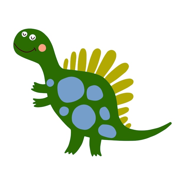 Dino cute vector illustration scandinavian art doodle style