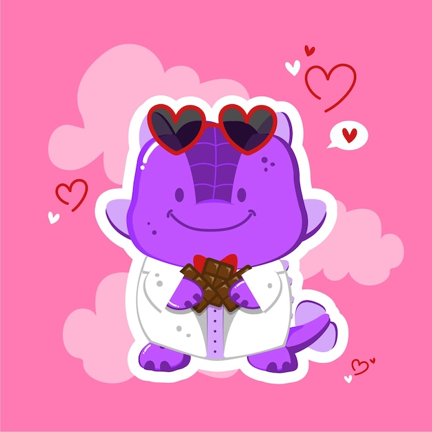 Dinosaur Ankylosaurus Valentines Day Suit