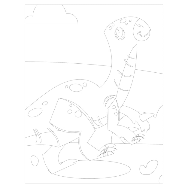 Dinosaur coloring pages for kids