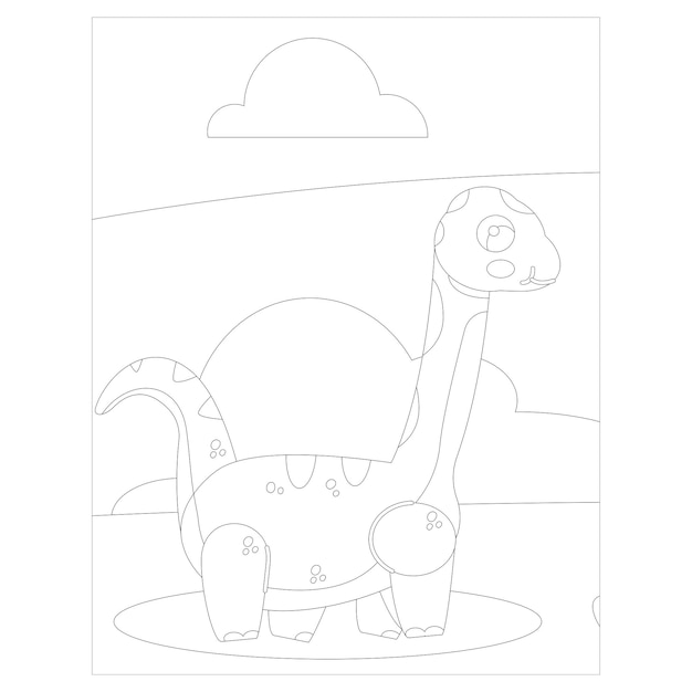 Dinosaur coloring pages for kids