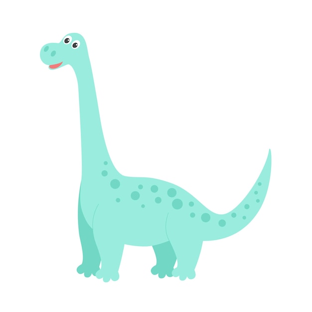 Dinosaur cute baby character isolated object vector illustration