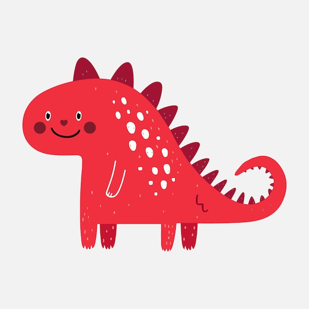 Dinosaur illustration for kids Prehistoric animal clipart for kids