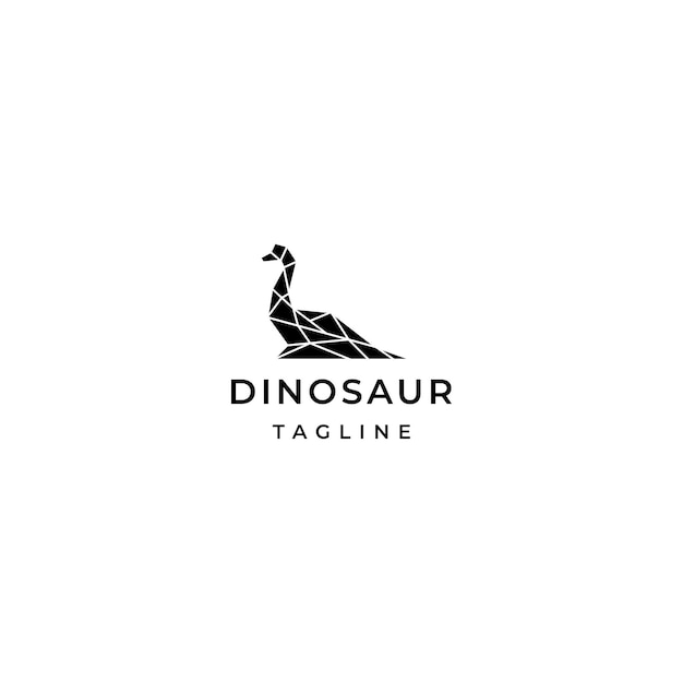 Dinosaur modern logo design template