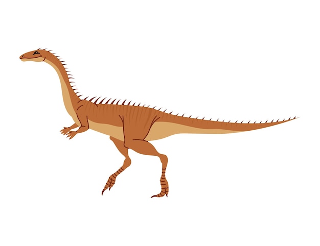 Dinosaur parasaurolophus isolated extinct animal