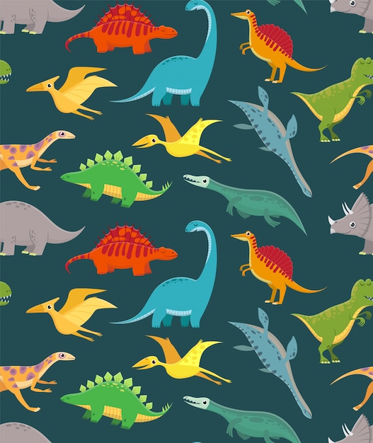 Dinosaur seamless pattern