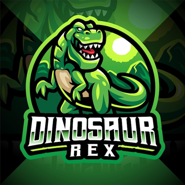 Dinosaur sport mascot logo design