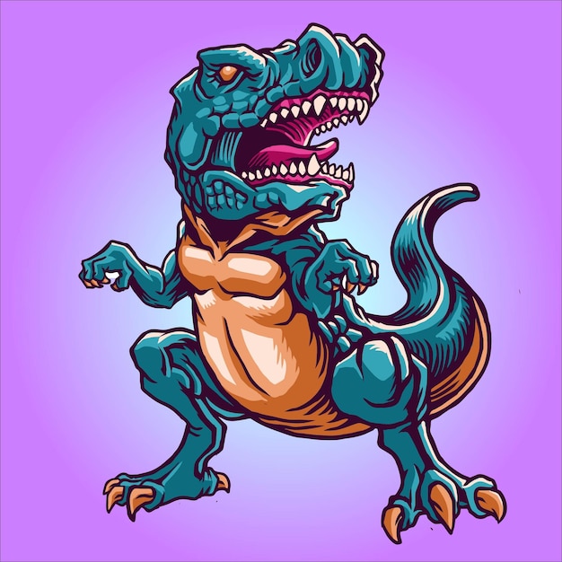 dinosaur tyrannosaurus character design