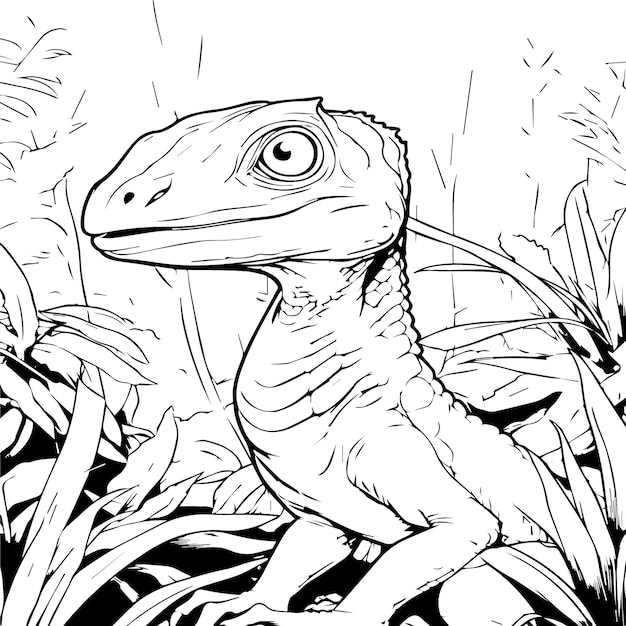 Dinosaure coloring page