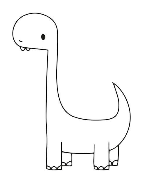 Diplodocus dinosaur vector illustration