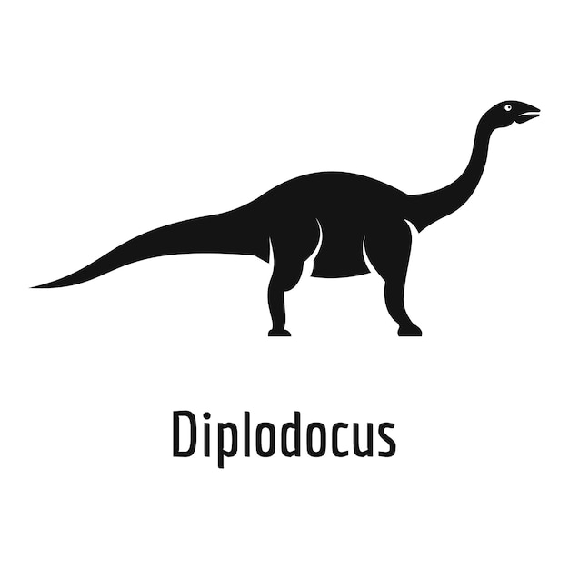 Diplodocus icon Simple illustration of diplodocus vector icon for web