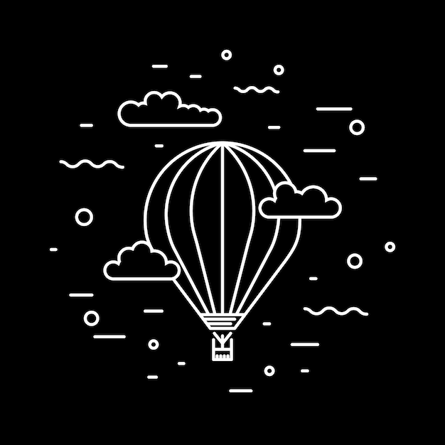 Dirigible and hot air balloons airship