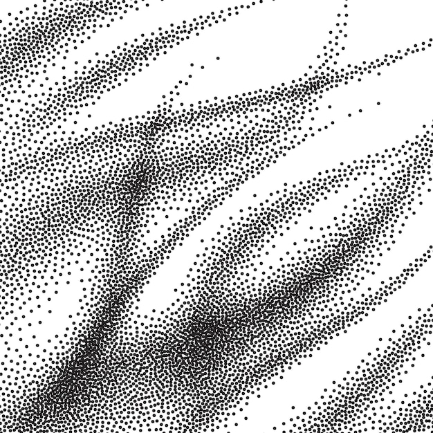 Dirty sand decay pattern with dot noise effect