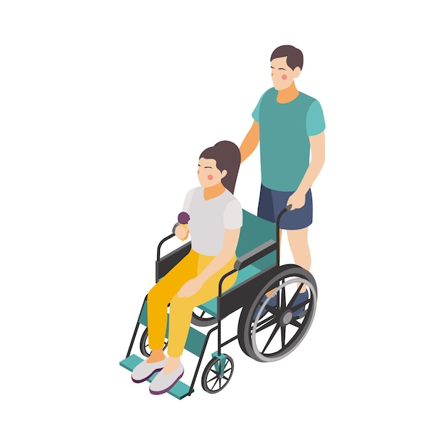 Disabled Woman Illustration