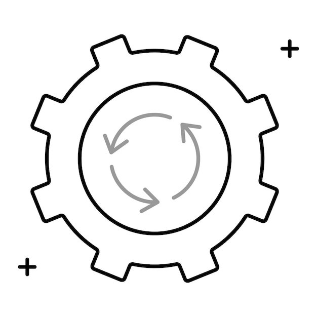 Disassembly and Reverse Engineering Vector Icon Design technology engineering icons