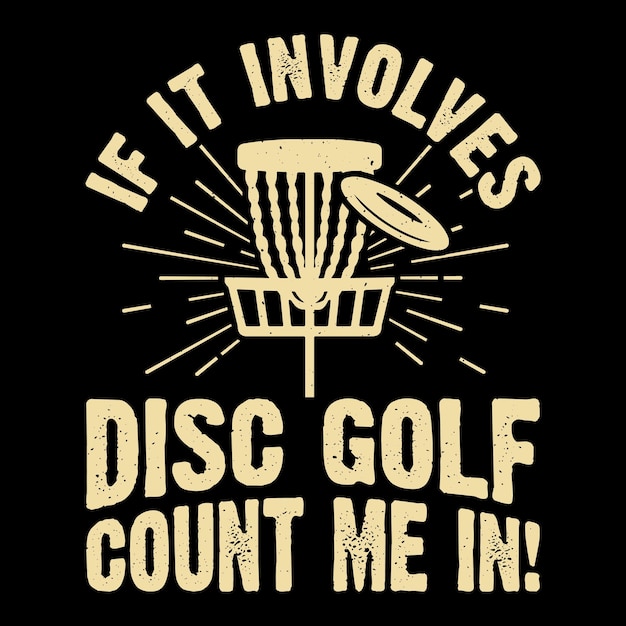 Disc Golf Player Funny Disc Golfer Retro Vintage Disc Golf T shirt Design