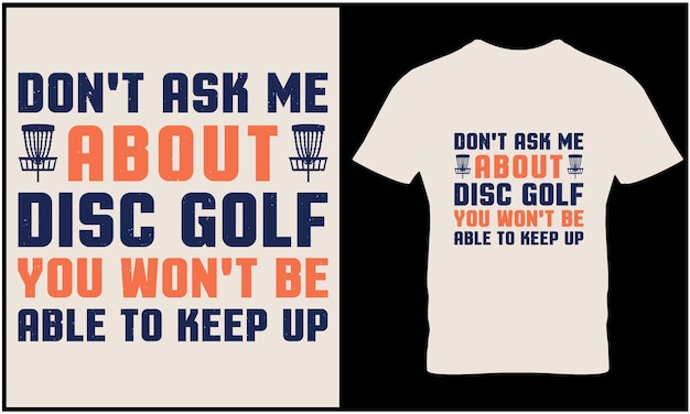 Disc golf tshirt design graphic vector