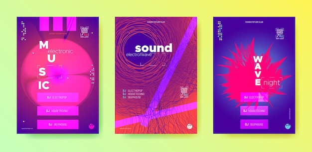 Disco posters set for electronic music festival