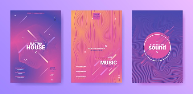 Disco posters set for electronic music festival