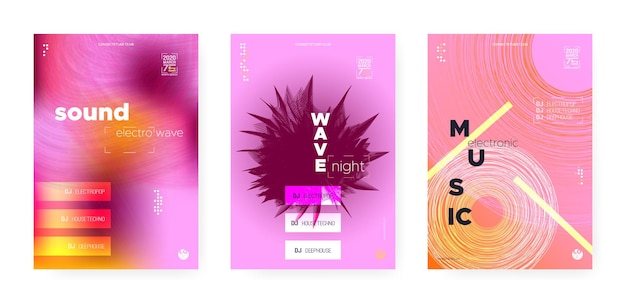 Disco posters set for electronic music festival