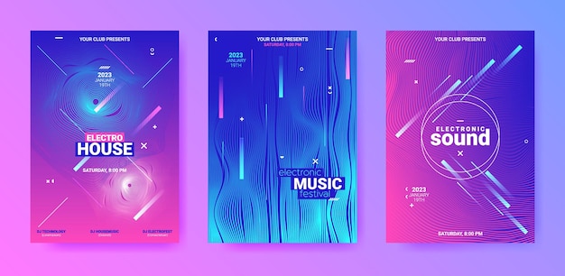 Disco posters set for electronic music festival