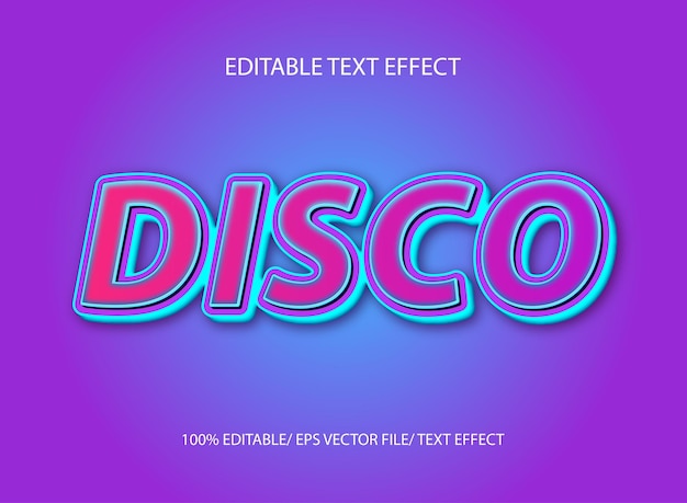 Disco text effect