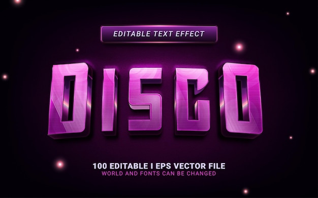 Disco text effect