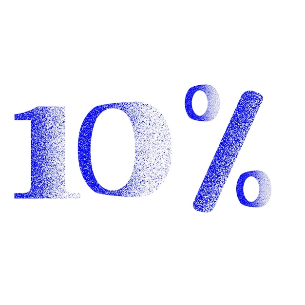 Discount numbers with noise effect vector 10 percent discount