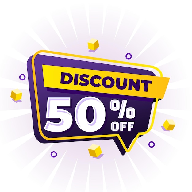 Discount Sale up to 50 off template Mega sale banner