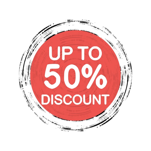 Discount up to 50 percent design element stickers