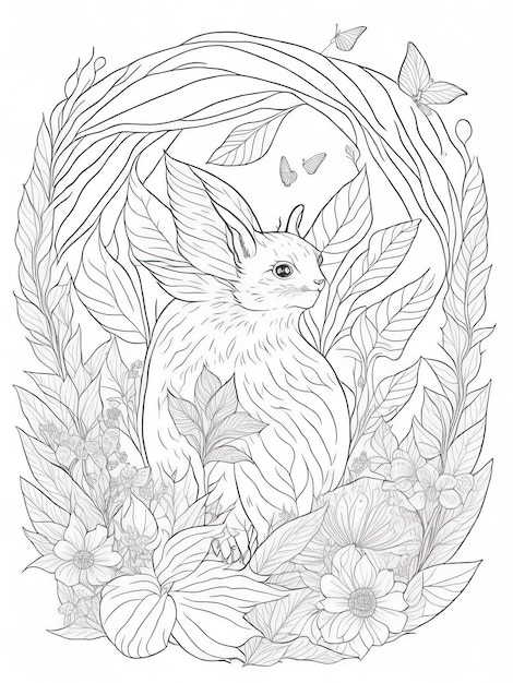 Discovering the Fairies Interactive Fairy Garden Coloring Page