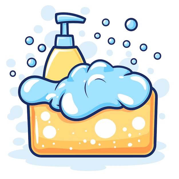 Dish Soap Cartoon Isolated On Transparent PNG HD