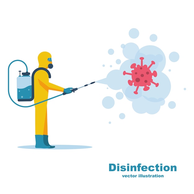 Disinfection concept.Coronavirus covid-19.