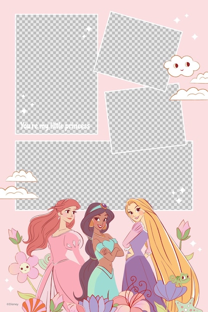 Disney Princess Photo Collage