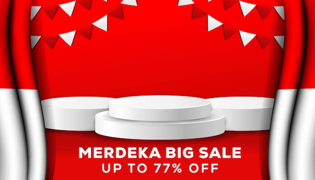 Display products for merdeka sale special offer for indonesia independence day