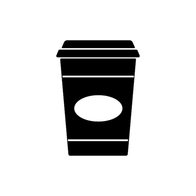 Disposable coffee cup icon