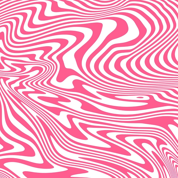 Distorted ink stripes square background