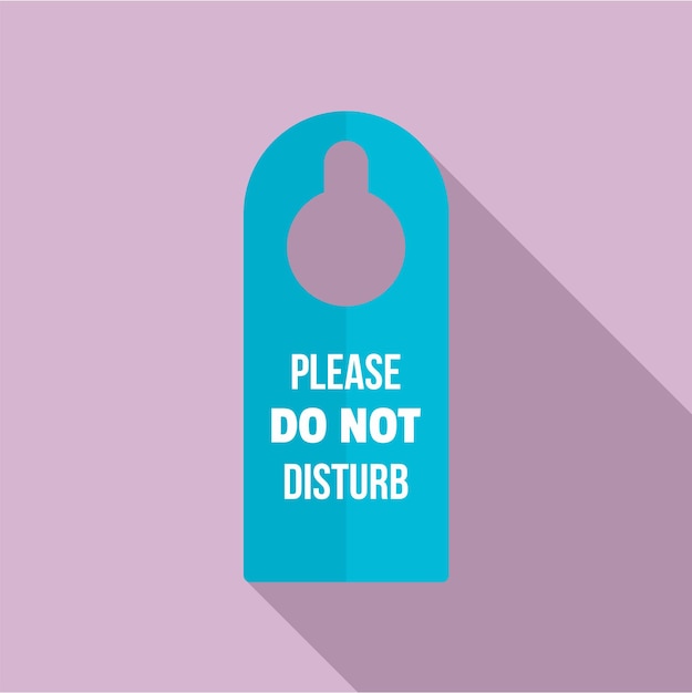 Do not disturb tag icon Flat illustration of do not disturb tag vector icon for web design